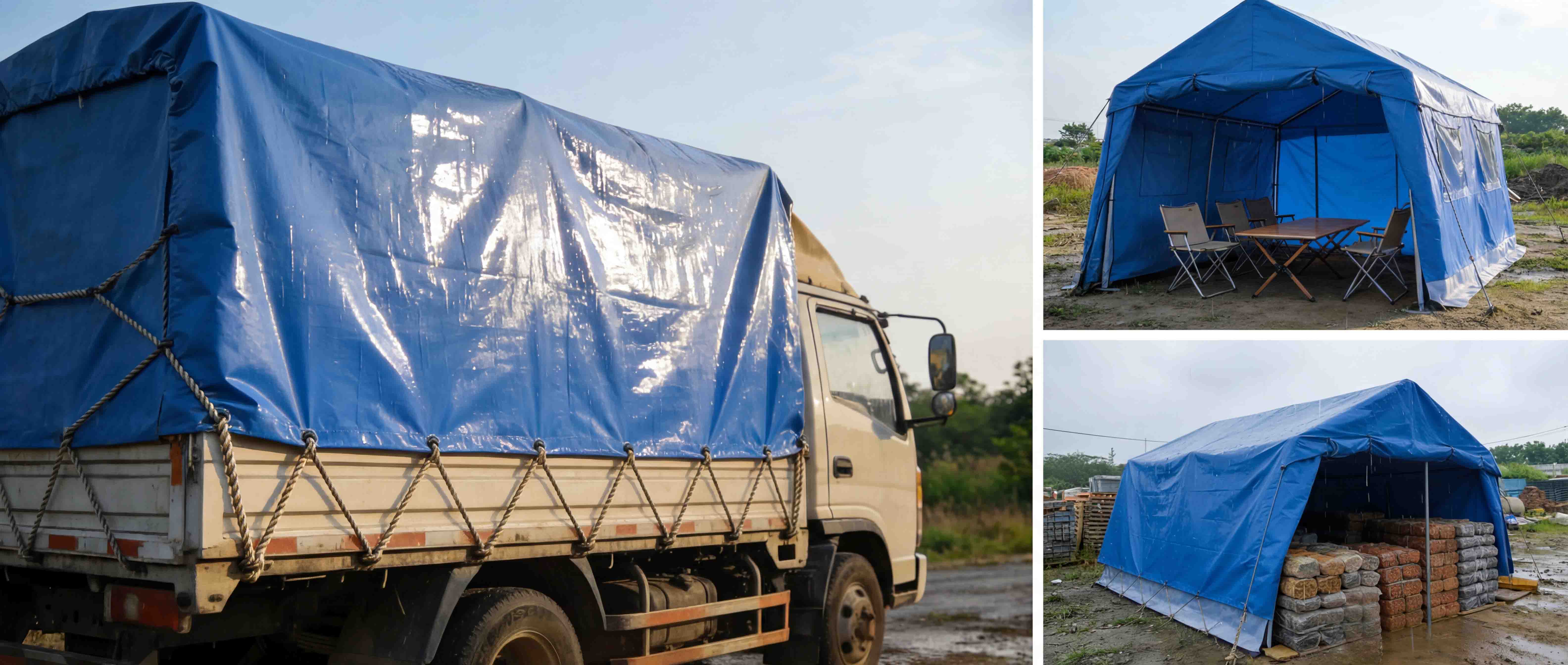 PE tarpaulin cover Bâche PE
