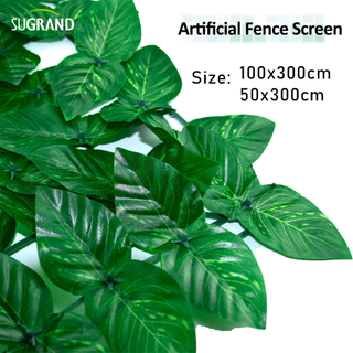 Panneaux d'herbe artificiels en plastique pour le jardin extérieur clôture d'intimité 