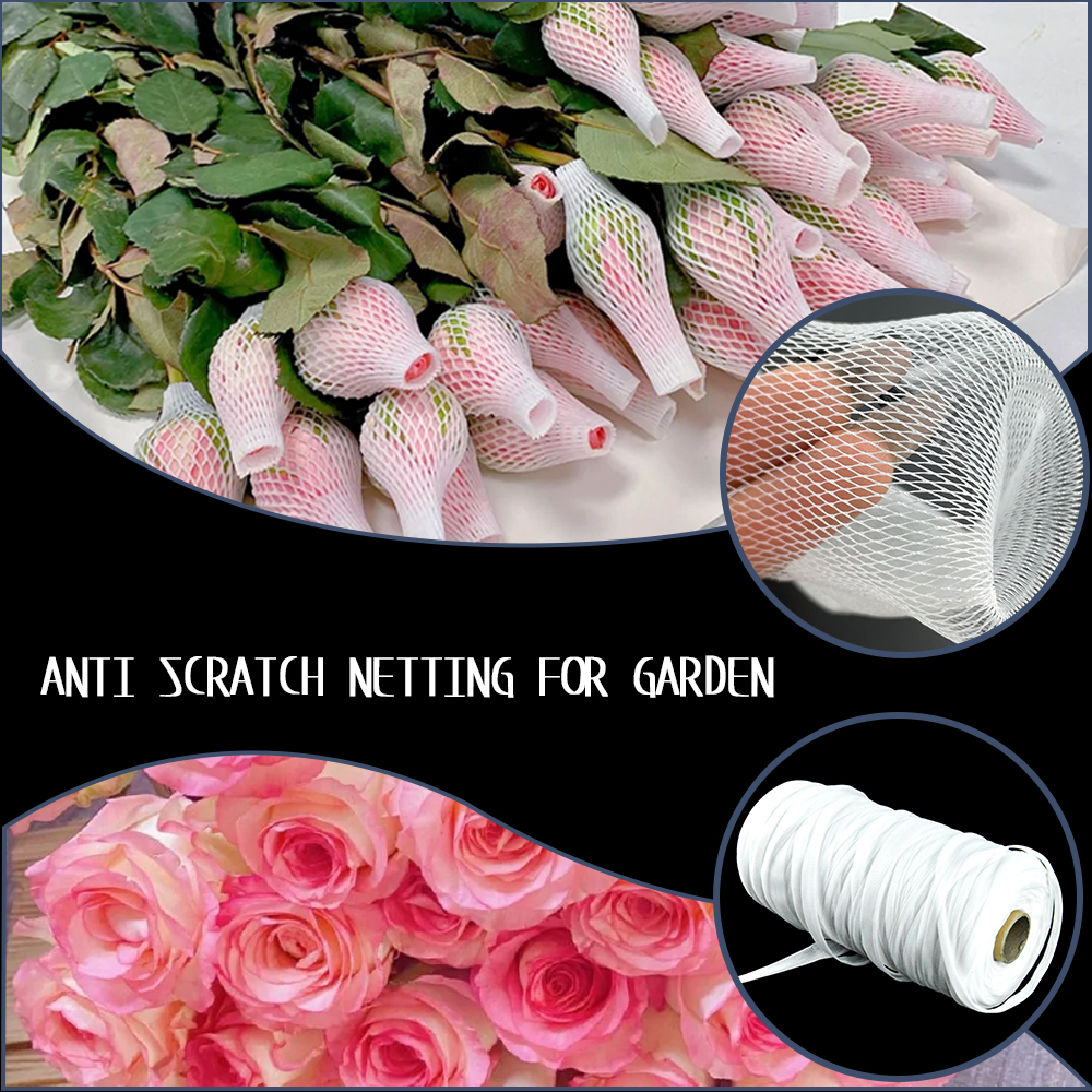 Protection des fleurs en plastique net net filet mail rose bourgeon filet