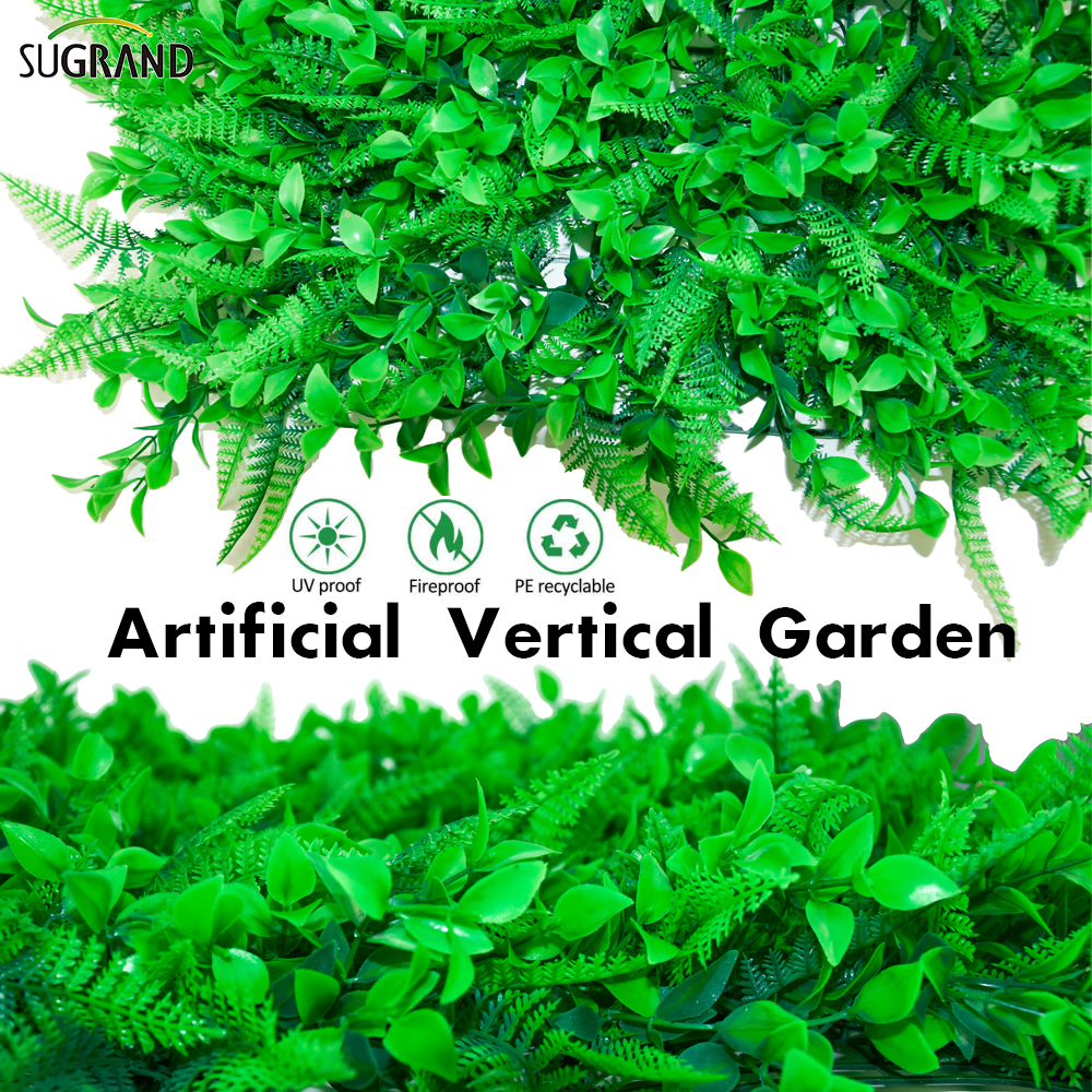  Jardin extérieur UV protégé un faux plastique verdoyant mur d'herbe
