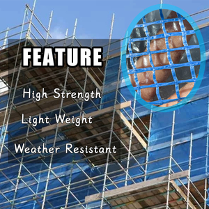 Sécurité de la construction PE Leno Tarp Échafaudage Feuille de tir à forte durée