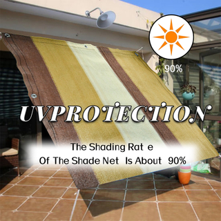 100% Virgin HDPE180GSM Brown Color Shade Net pour balcon