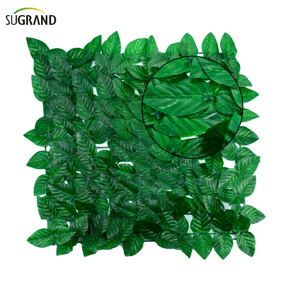 Panneaux d'herbe artificiels en plastique pour le jardin extérieur clôture d'intimité 