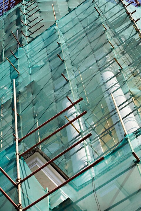 filet de s&eacute;curit&eacute; du chantier