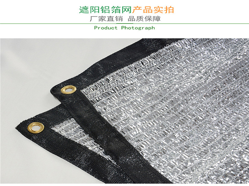 Soleil en noir et blanc sur le soleil Réflexion en aluminium Shade Net