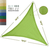 Nouvelle vierge HDPE Anti UV Sun Shade Sail auvent Triangle extérieur