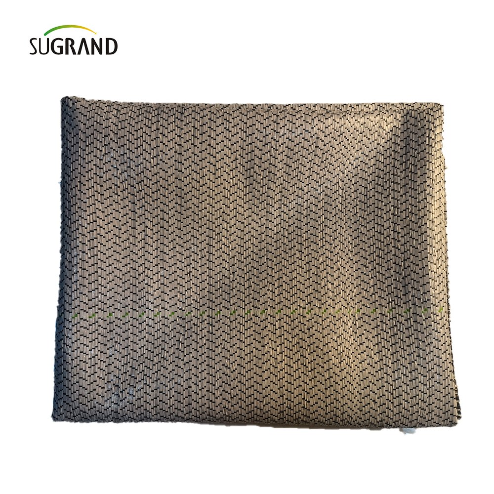 PP + UV 100G, 130G 1m / 1,8m / 5,2 m * 100m Fournisseur de couverture de sol blanc noir