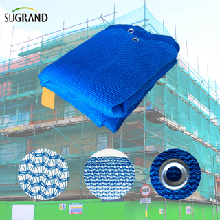 HDPE Construction Échafaudage Net Blue Building Safety Net 