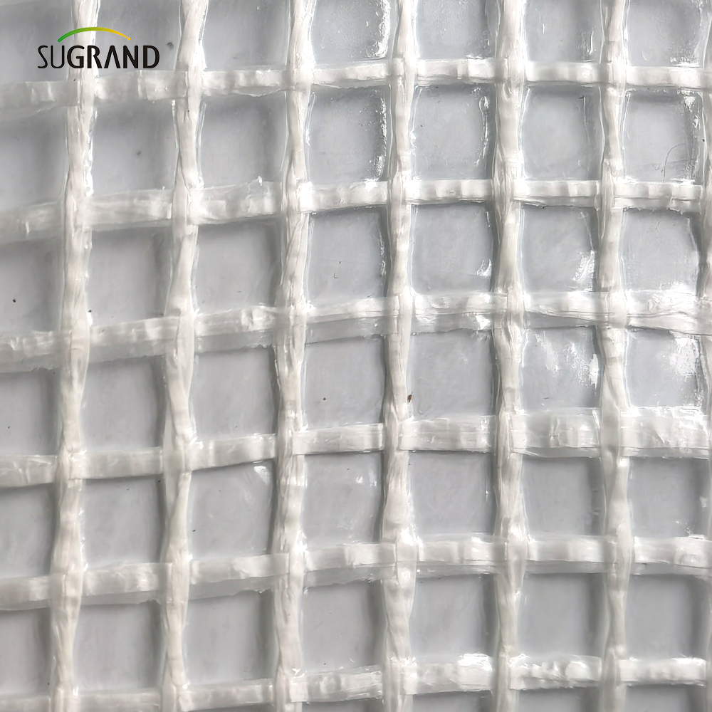 600g Gauge Clear 2 * 45m / 3 * 45m Fire en retard de feuille d'échafaudage blanc