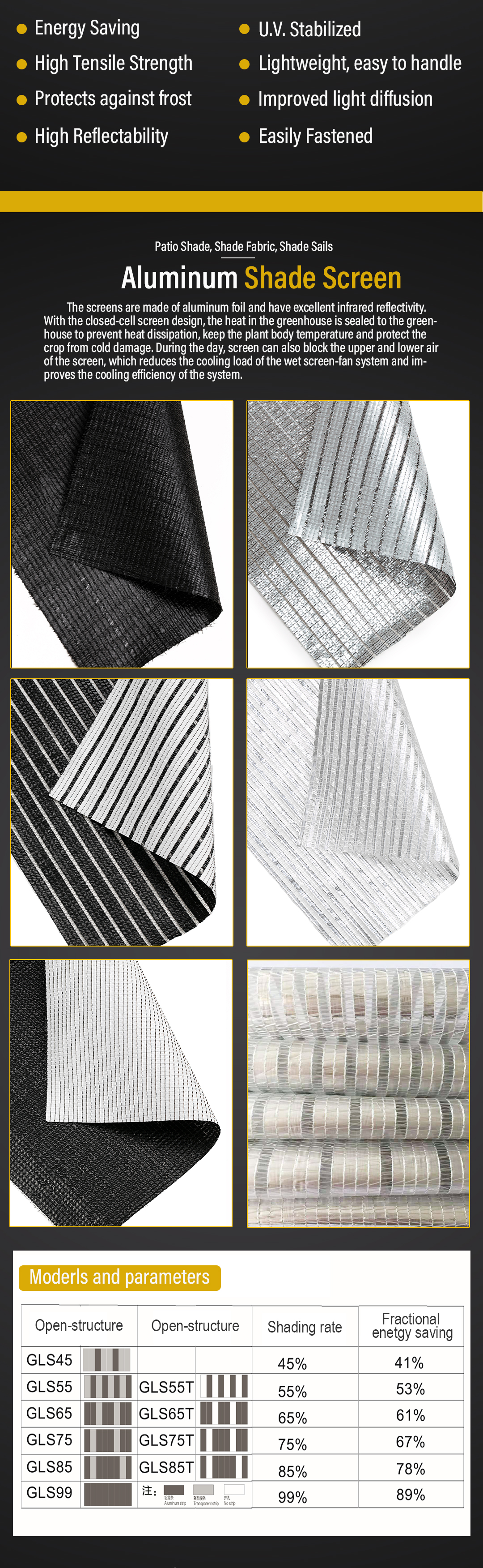 filet d'ombrage en aluminium4