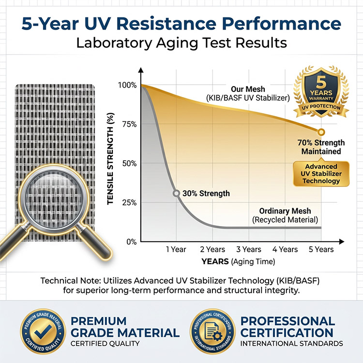 Filet anti-insectes prot&eacute;g&eacute; contre les UV