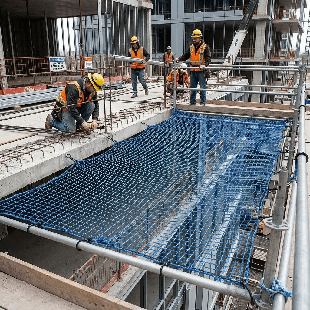 Système de protection contre les chutes de filets de sécurité pour la construction 2026