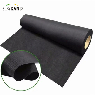 Prix ​​d'usine bio tissu non tissé regradable noir 50gsm tissu non tissé