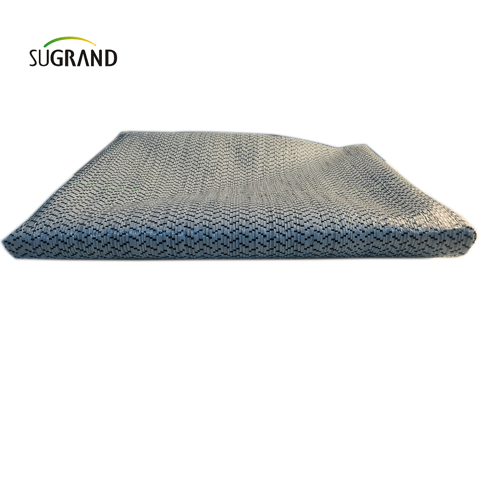 PP + UV 100G, 130G 1m / 1,8m / 5,2 m * 100m Fournisseur de couverture de sol blanc noir