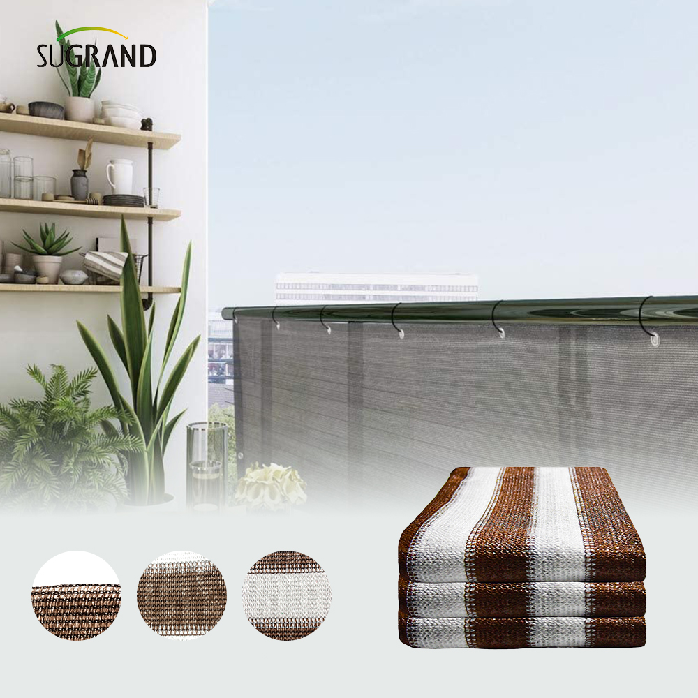 HDPE Taille personnalisée Fine Fonctionnalité Flat Balcon Balcon Protection du vent Netting