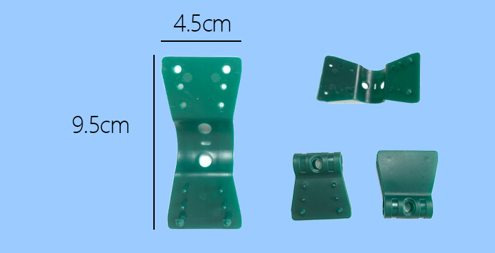 clips de filet de teinte verte