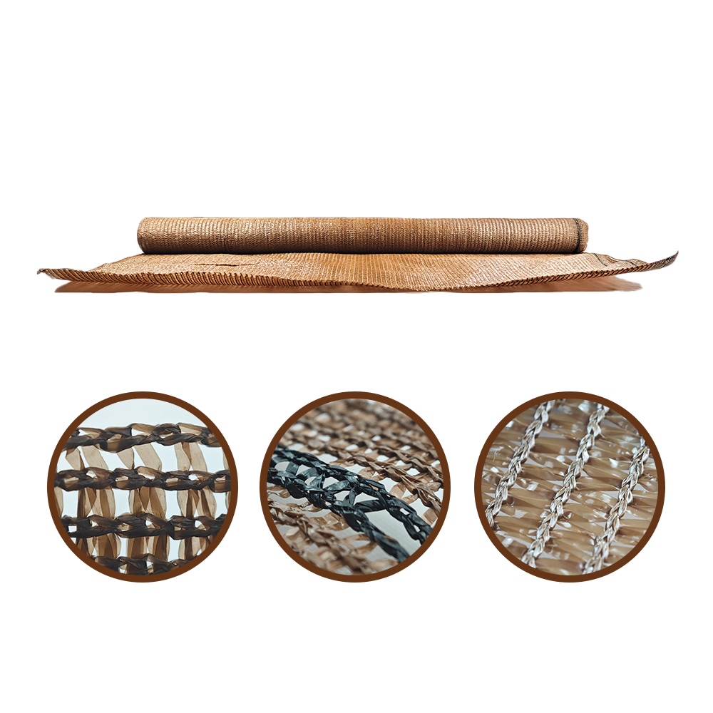 Protection UV agricole 110gsm Net d'ombrage brun pour jardin