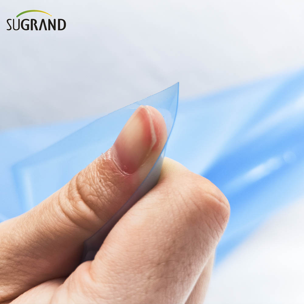  Film en polyéthylène en polyéthylène film en plastique en serre bleu 