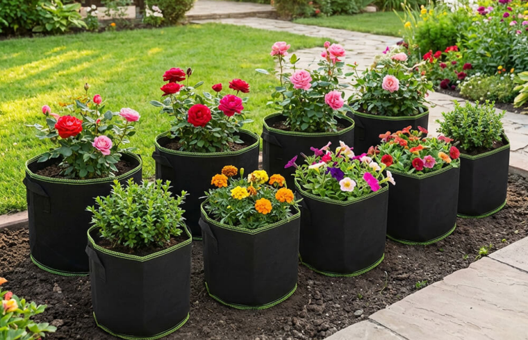 sacs de plantes d'un gallon