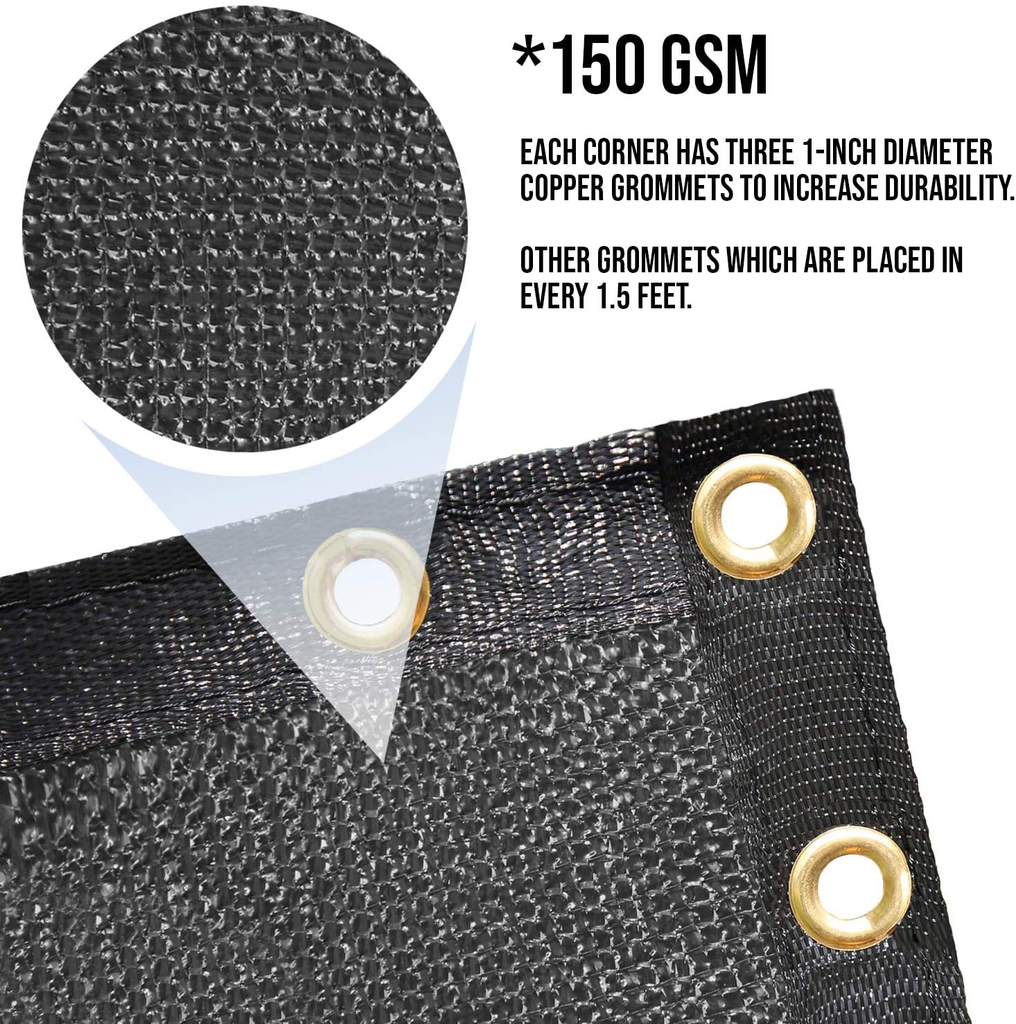 Écran de confidentialité de clôture noire