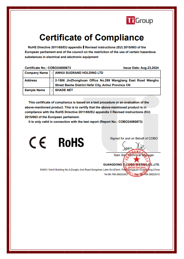  SUGRAND Attestation 