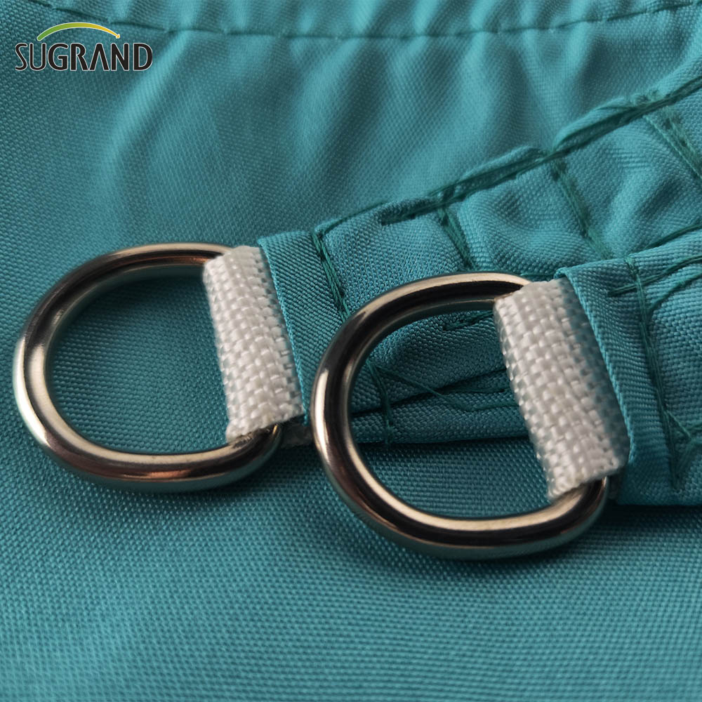 100% Virgin HDPE Anti UV Green Sun Shade Sail en plein air 