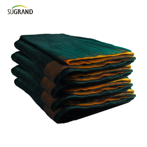 Orchard Fruit Tree Mono Triangle 90GSM Filet d'olive vert et orange 