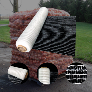 Palette de palette en maille en plastique en polyéthylène filet de palette blanche