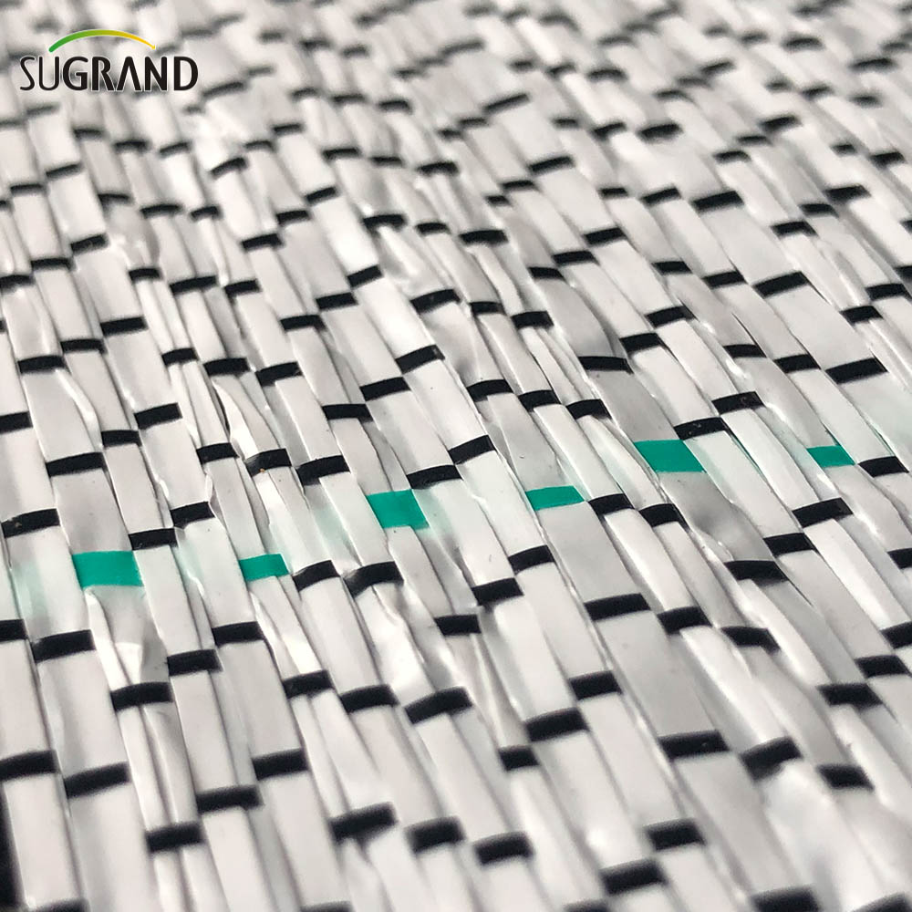 COUVERTURE DE GOUR NOIR ET BLANC 0,7 * 100m Mat de mauvaises herbes pour le marché du Chili