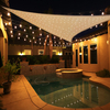 Shade Sail Garden Triangle Sun Shade Sail avec lampe 
