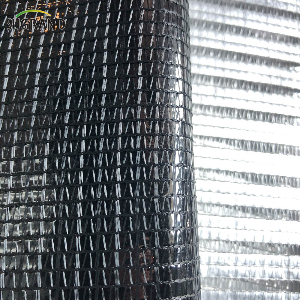 HDPE Ombrage d'argent en aluminium Aluminium Shade Net pour plantation de fleurs