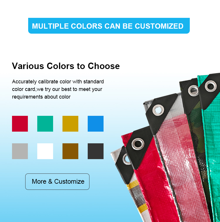 feuille de tarpauline PE