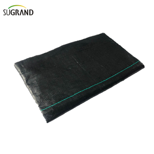 Pp tapis de mauvaises herbes verts et noirs tissés de couverture terrestre