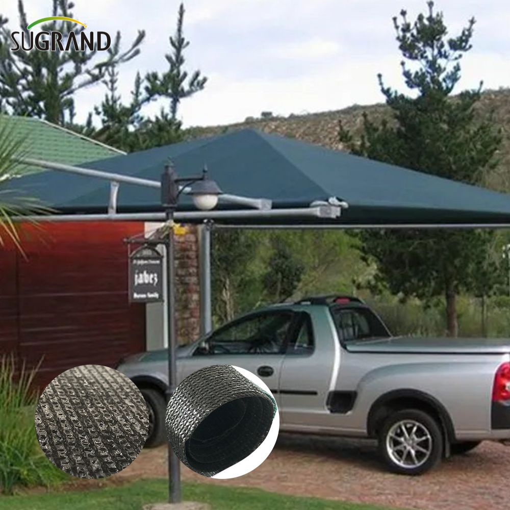 Tire d'ombre de soleil étanche à gris foncé extérieur