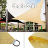 Polyester Yellow Sun Shade Sail avec anneau D pour les patios arrière