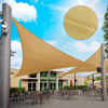Polyester Yellow Sun Shade Sail avec anneau D pour les patios arrière
