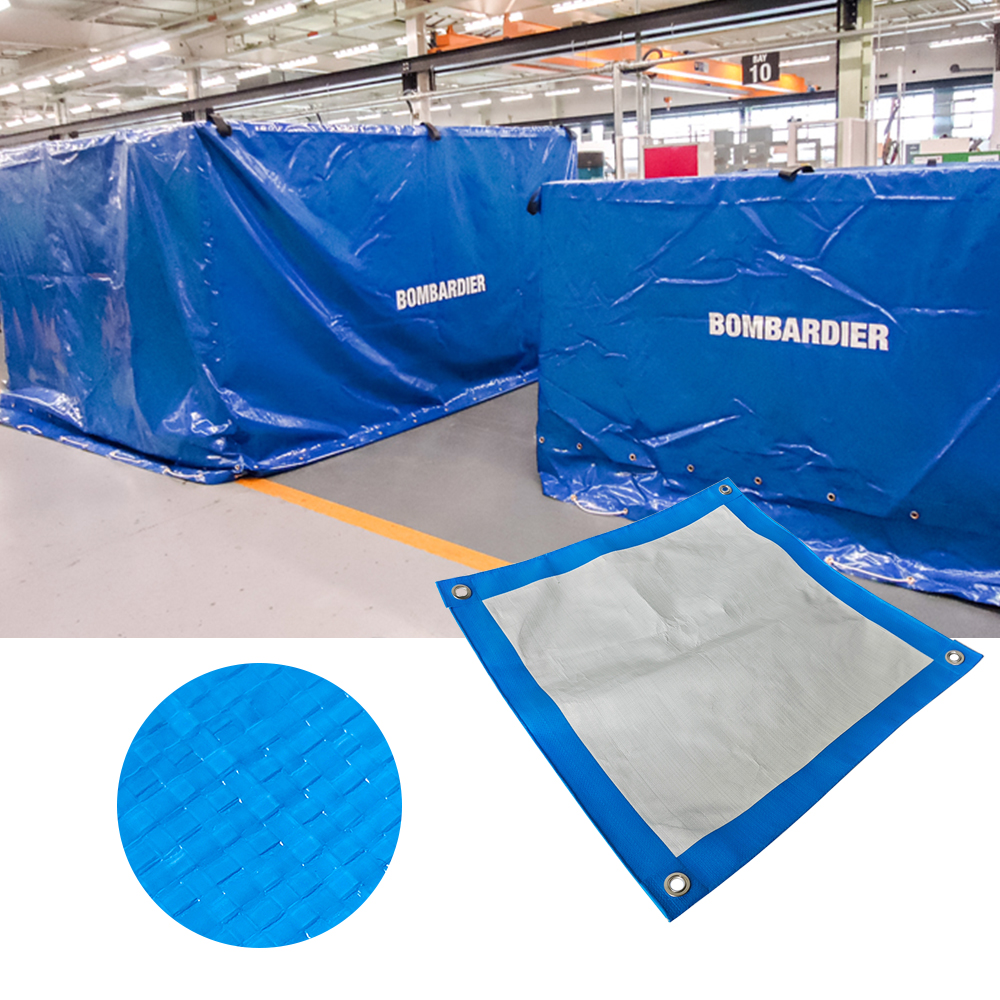 Feuille verte imperméable PE Tarpaulin en plein air robuste avec œillets renforcés