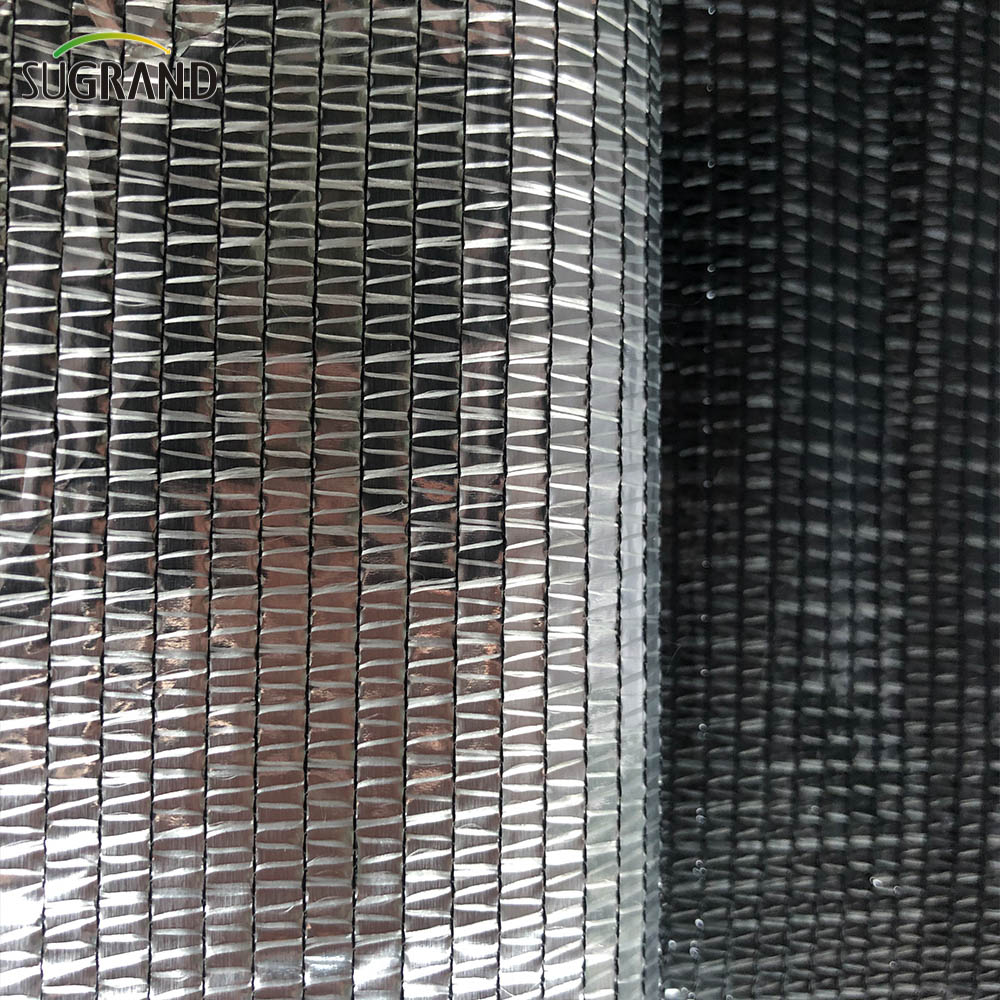 HDPE Ombrage d'argent en aluminium Aluminium Shade Net pour plantation de fleurs