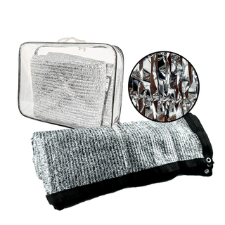 Tissu argenté UV en aluminium Foil Mesh tissu Sun Shade Net pour voitures