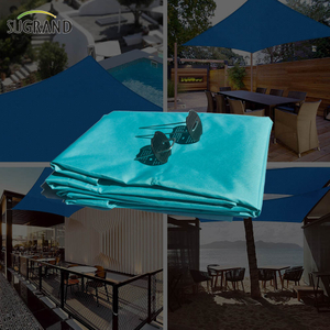 100% Virgin HDPE Anti UV Green Sun Shade Sail en plein air 