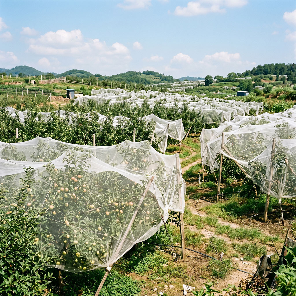 Filet anti-insectes en maille HDPE 40 pour légumes de serre